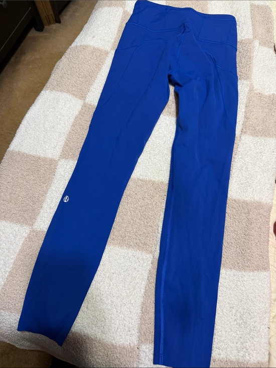 lululemon athletica Pants - Lululemon Bright Blue Athletic Leggings